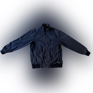 Vintage Anchor Blue Bomber Jacket - Size Small - Faded Blue